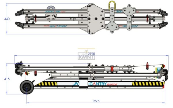 Porta gantry "Rapide"  WLL 500 kg